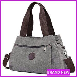 Canvas Hobo Crossbody Bag Multi Compartment Tote Purse Chic Everyday Wear